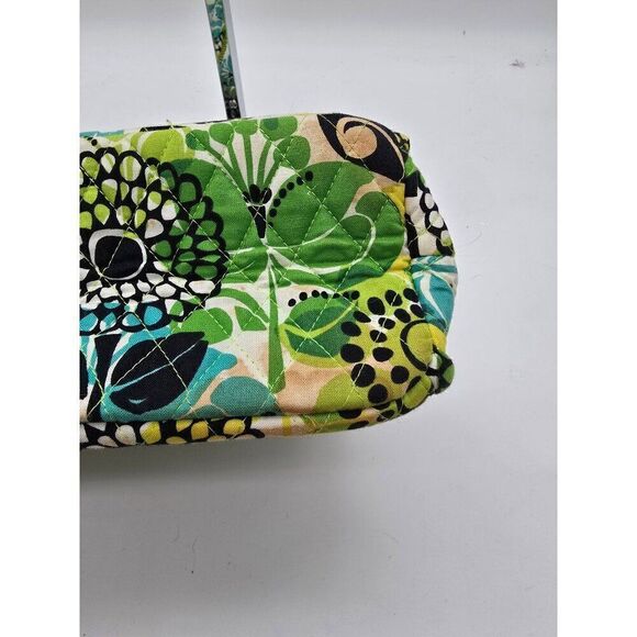 Vera Bradley Floral Quilted Handbag With Green/Blue Pattern & Dual Handles - Picture 5 of 7